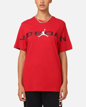 Jordan Air Stretch Crewneck T-Shirt Gym Red/Black/White Fit For Movement