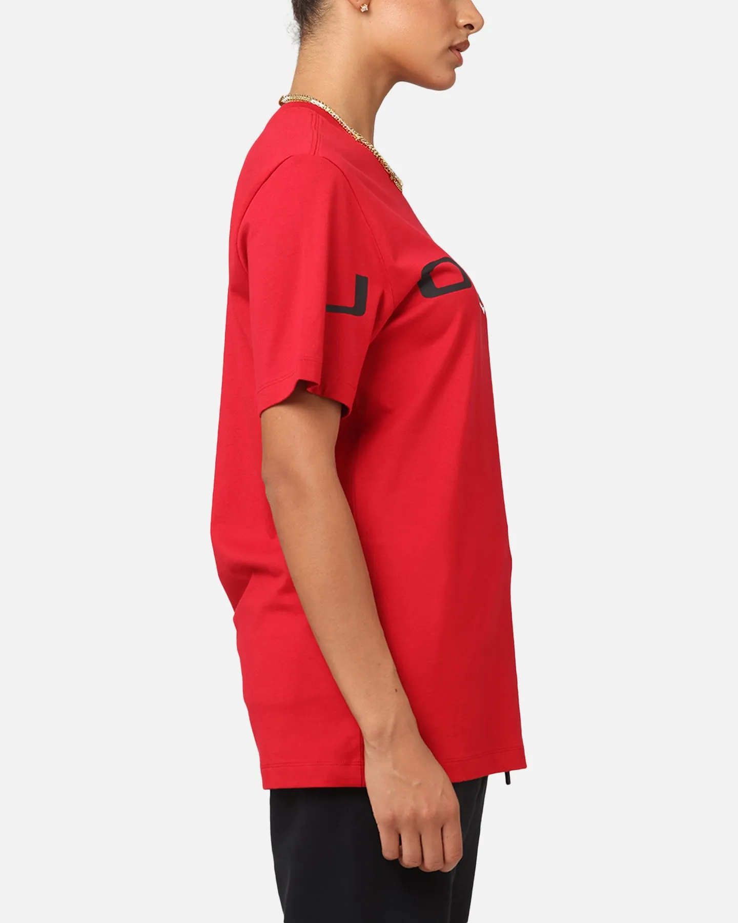 Jordan Air Stretch Crewneck T-Shirt Gym Red/Black/White Comfy and Versatile WrinkleResistant