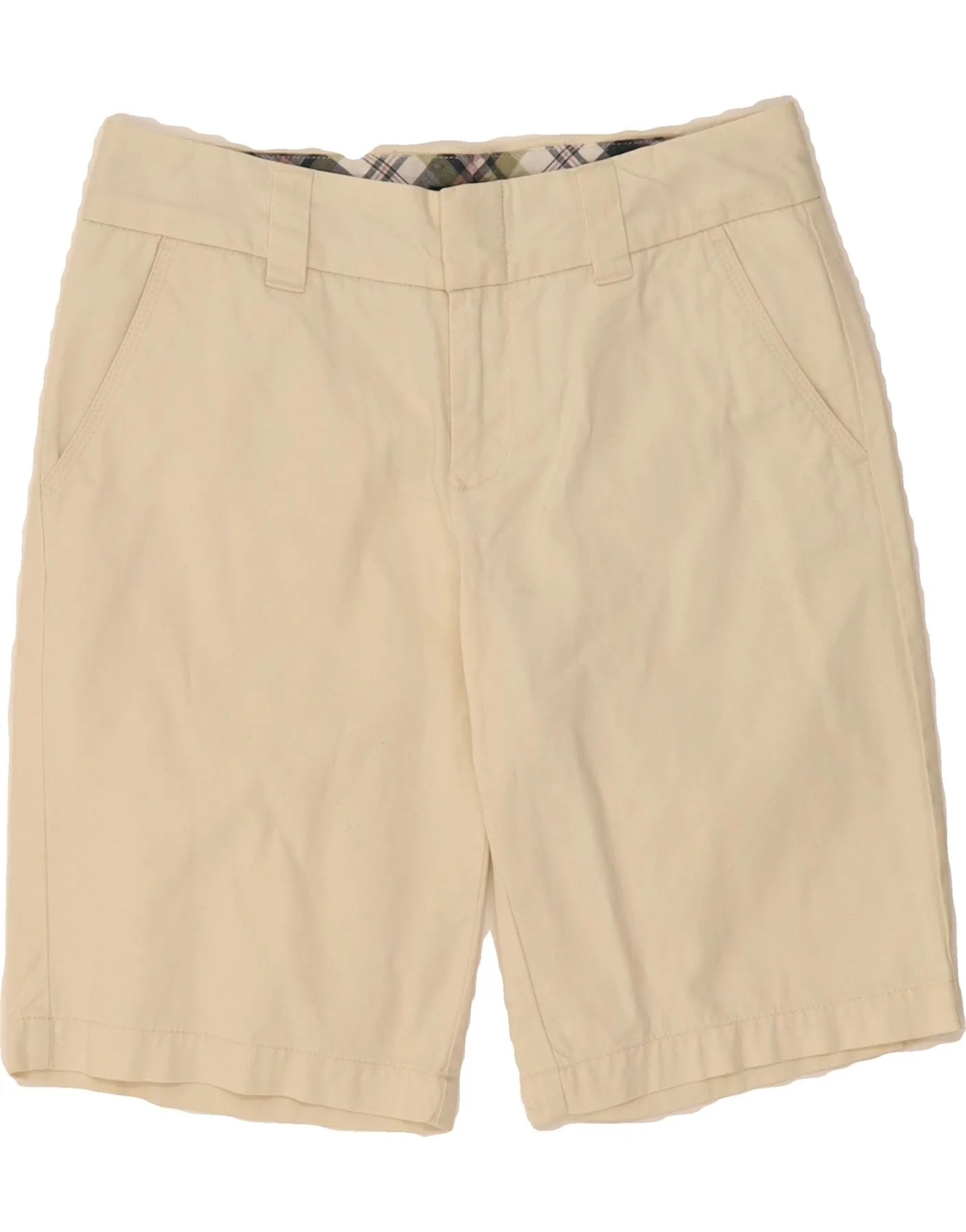 All Day Wear Fit Preppy Style TOMMY HILFIGER Womens Chino Shorts US 2 XS W30  Off White Cotton