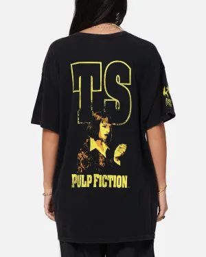 Pulp Fiction Mia Wallace Vintage T-Shirt Black Vintage Urban Style Trend Comfortable and stylish