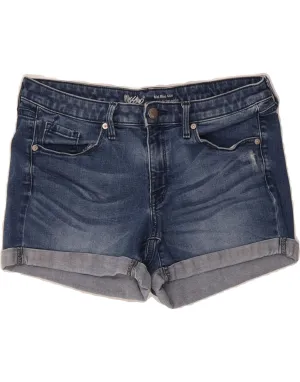 MOSSIMO Womens Mid Rise Denim Shorts US 8 Medium W34  Blue Cotton Basketball shorts Breathable wear