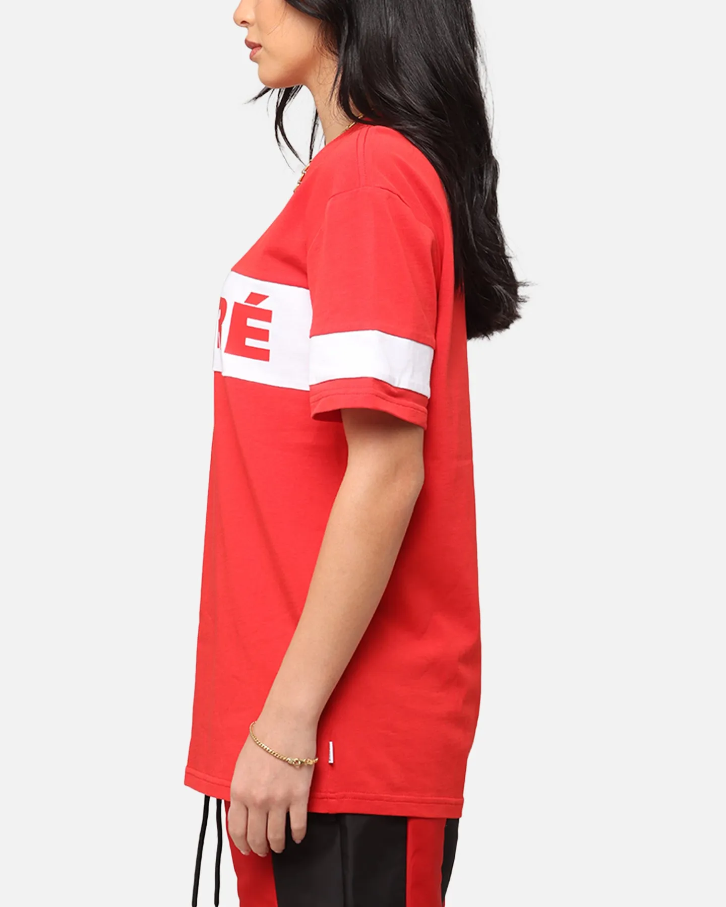 Carre Bars T-Shirt Red/White All-day Comfort