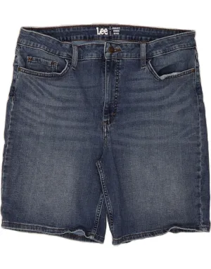 Cross Ventilation Channels LEE Womens Bermuda Mid Rise Regular Fit Denim Shorts US 20 3XL W40  Blue