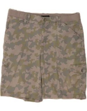 All Fit High-End Quality LEE Womens Mid Rise Relaxed Fit Cargo Shorts US 16 2XL W36 Grey Camouflage