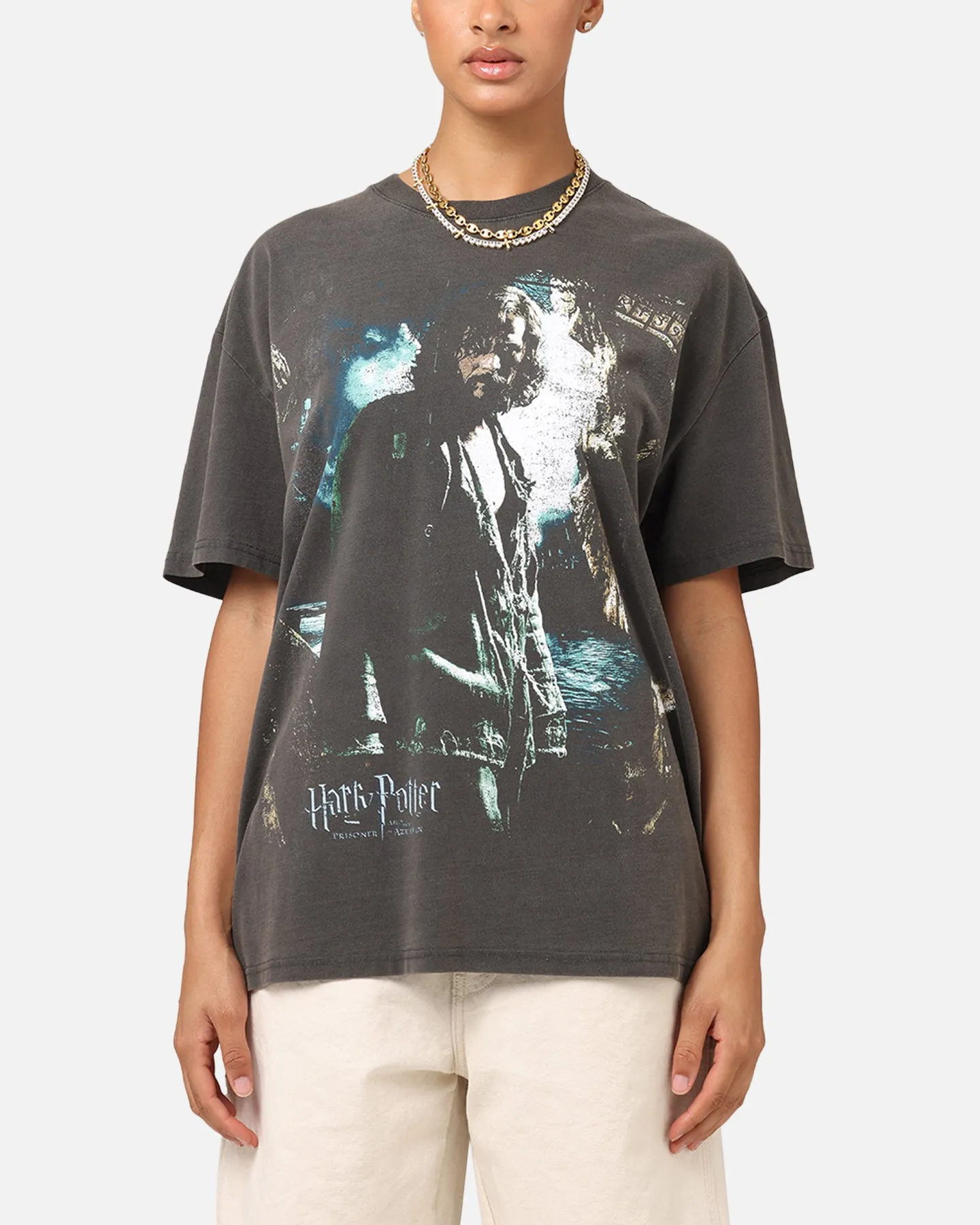 Timeless Top Goat Crew X Harry Potter Sirius Heavy T-Shirt Black Wash