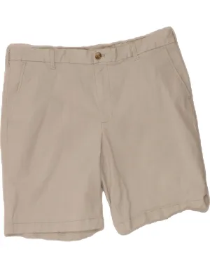 Functional Stretch IZOD Womens Salt Water Chino Shorts W38 XL Off White Cotton