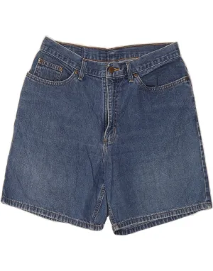 L.L.BEAN Womens Denim Shorts US 12 Large W32  Blue Cotton Cotton Blend Performance Fit