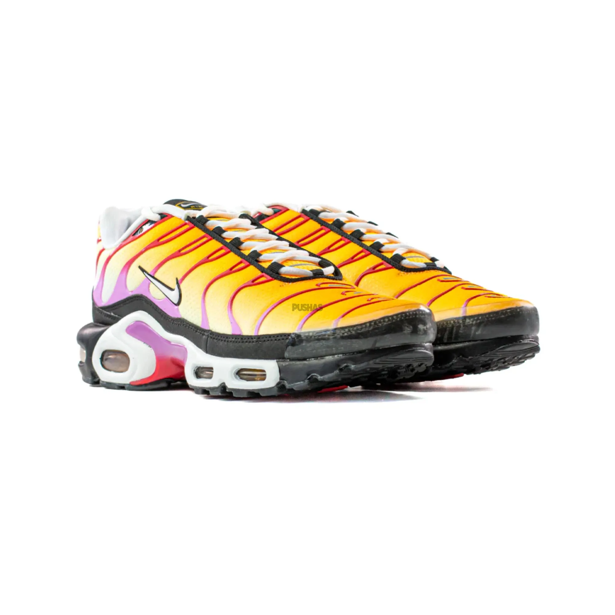 Air Max TN Plus 'Sherbert' aerobic dance shoes running on a rubber track shoes