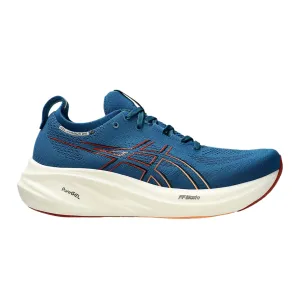 Asics scarpa da corsa da uomo Gel Nimbus 26 1011B794-404 blu-arancio PU - midsole