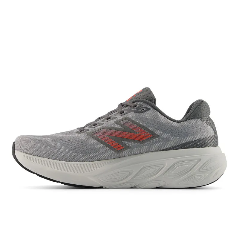 Comfort Flexibility Fresh Foam X 880v15 - Slate Grey with Reflection and Urgent Red - Men's