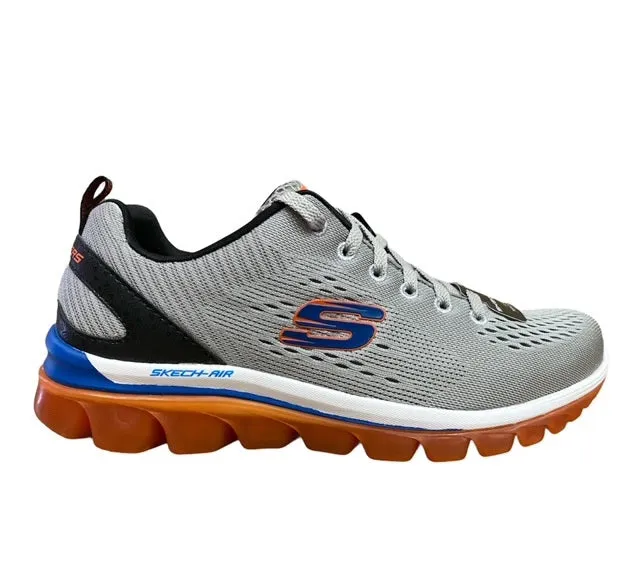 Skechers scarpa sportiva da uomo Skech Air 2.0 Zero Gravity 51472 LGOR grigio-arancio Forefoot - striker Friction Reduced Insole