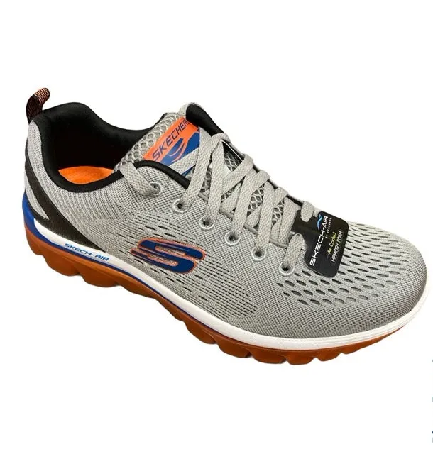 Skechers scarpa sportiva da uomo Skech Air 2.0 Zero Gravity 51472 LGOR grigio-arancio Torque Control