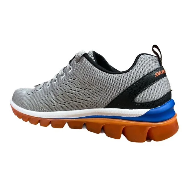 Skechers scarpa sportiva da uomo Skech Air 2.0 Zero Gravity 51472 LGOR grigio-arancio running on hills weight - lifting running shoes