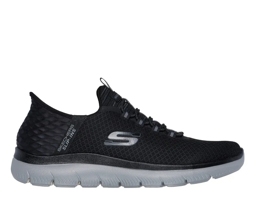 Skechers scarpa uomo Slip-ins Summits High Range 232457/BKCC nero-carbone daily - runner running for socializing