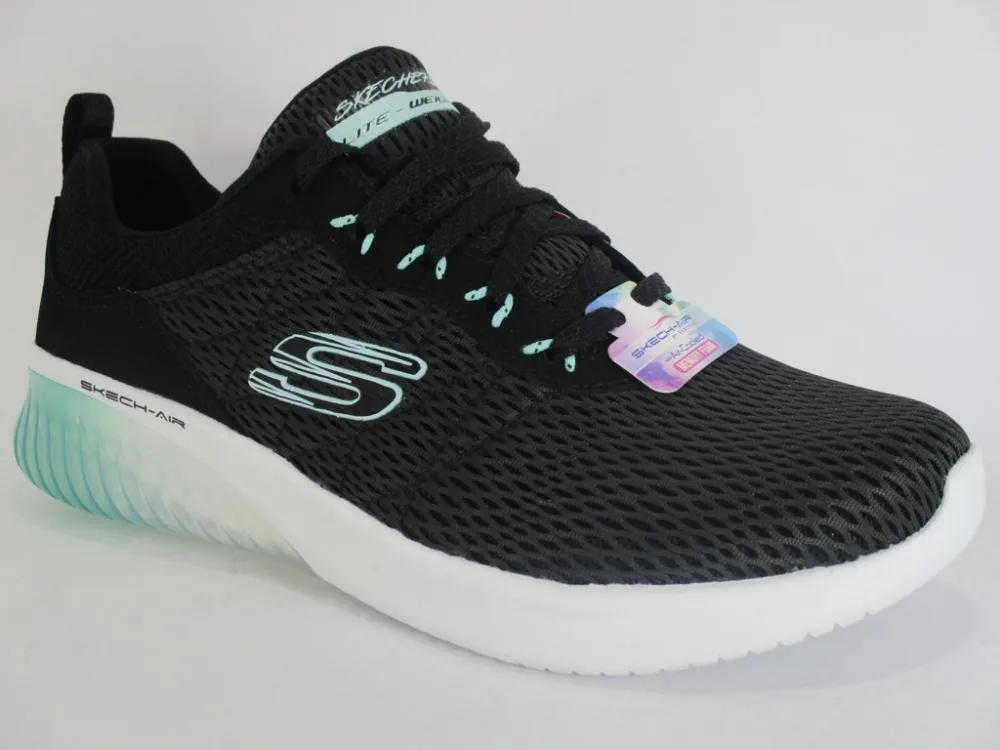 Skechers scarpa da ginnastica da donna Skech Air Ultra Flex 13290 BKAQ nero style - specific shoes