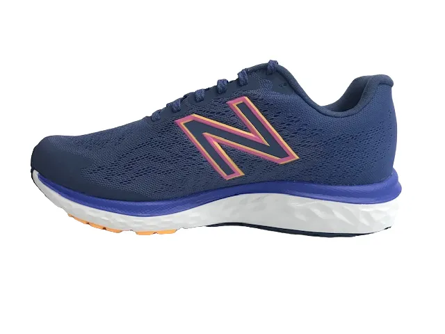 New Balance scarpa da running da donna W680CB7 viola water - repellent upper shoes elastic - lace shoes
