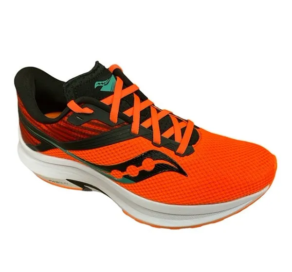 Saucony scarpa da corsa da uomo uomo Axon S20657-20 nero arancio tapered - toe shoes short - distance use