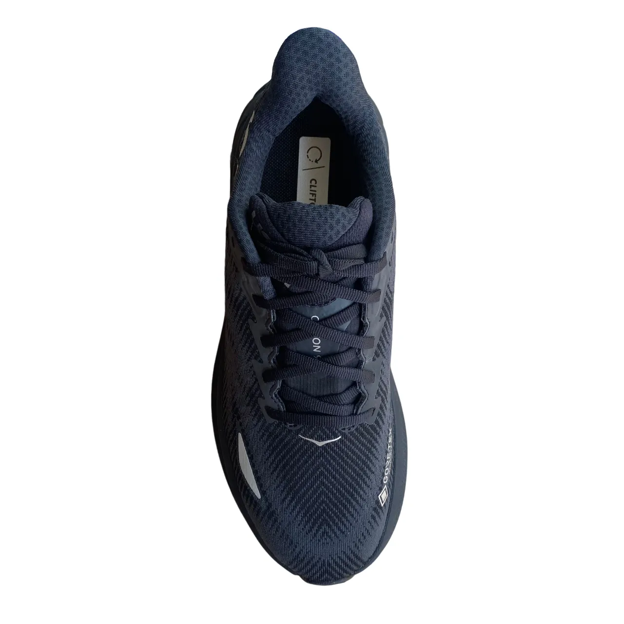 Hoka One One scarpa da corsa da uomo in Gore-Tex Clifton 9 GTX 1141470-BBLC nero no - carbon - fiber - plate shoes Recycled Composite