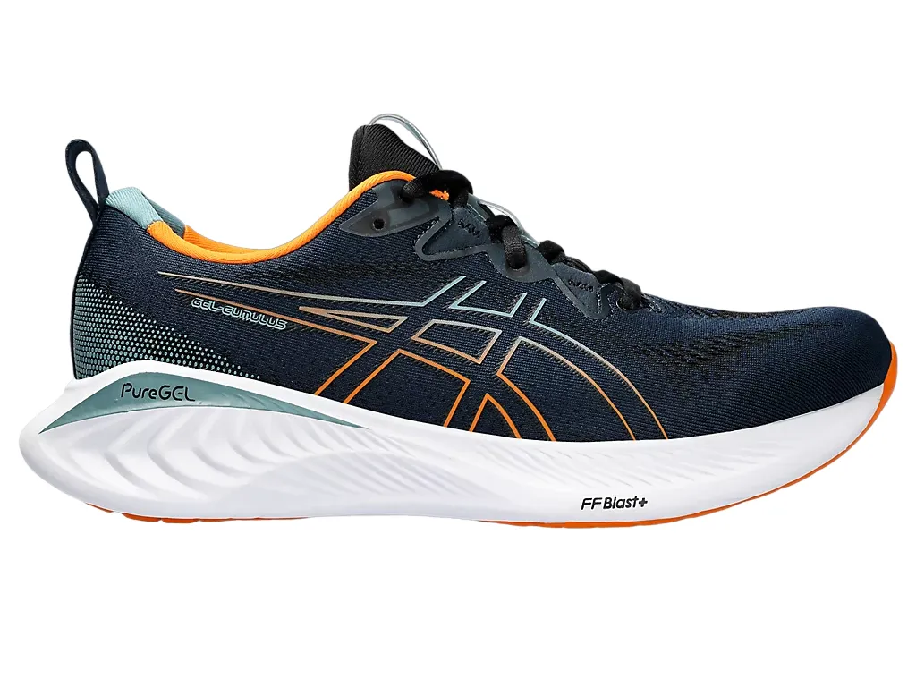 Dual   Density Midsole Asics scarpa da corsa da uomo Gel Cumulus 25 1011B621-407 blu arancione