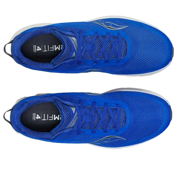 Shear Reduction Tech mental health running shoe benefit Saucony scarpa da corsa da uomo Axon 3 S20826-107 blu cobalto-argento