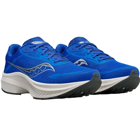Saucony scarpa da corsa da uomo Axon 3 S20826-107 blu cobalto-argento Compression Web Exoskeleton running in a fun run shoes