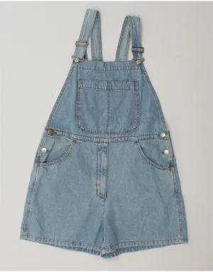 Fresh Look VINTAGE Womens Dungarees Denim Shorts IT 46 Large W32 Blue Cotton
