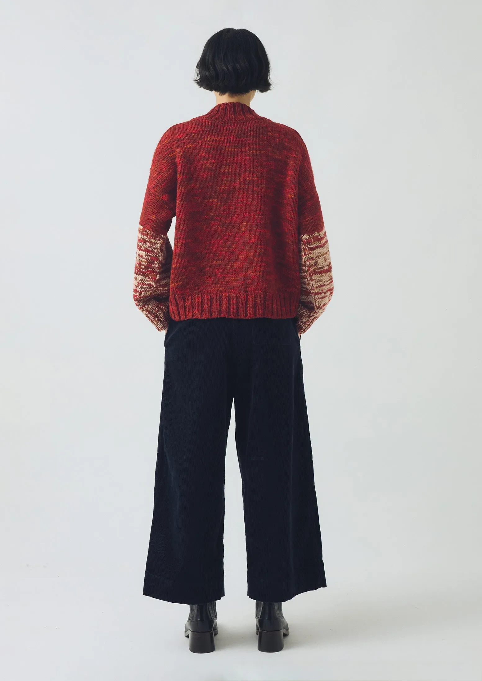 Timeless Comfort Organic Cord Pleat Front Pants | Midnight