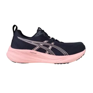 racing footwear running in a soccer field area shoes Asics scarpa da corsa da donna Gel Pulse 16 1012B755-001 nero-rosa
