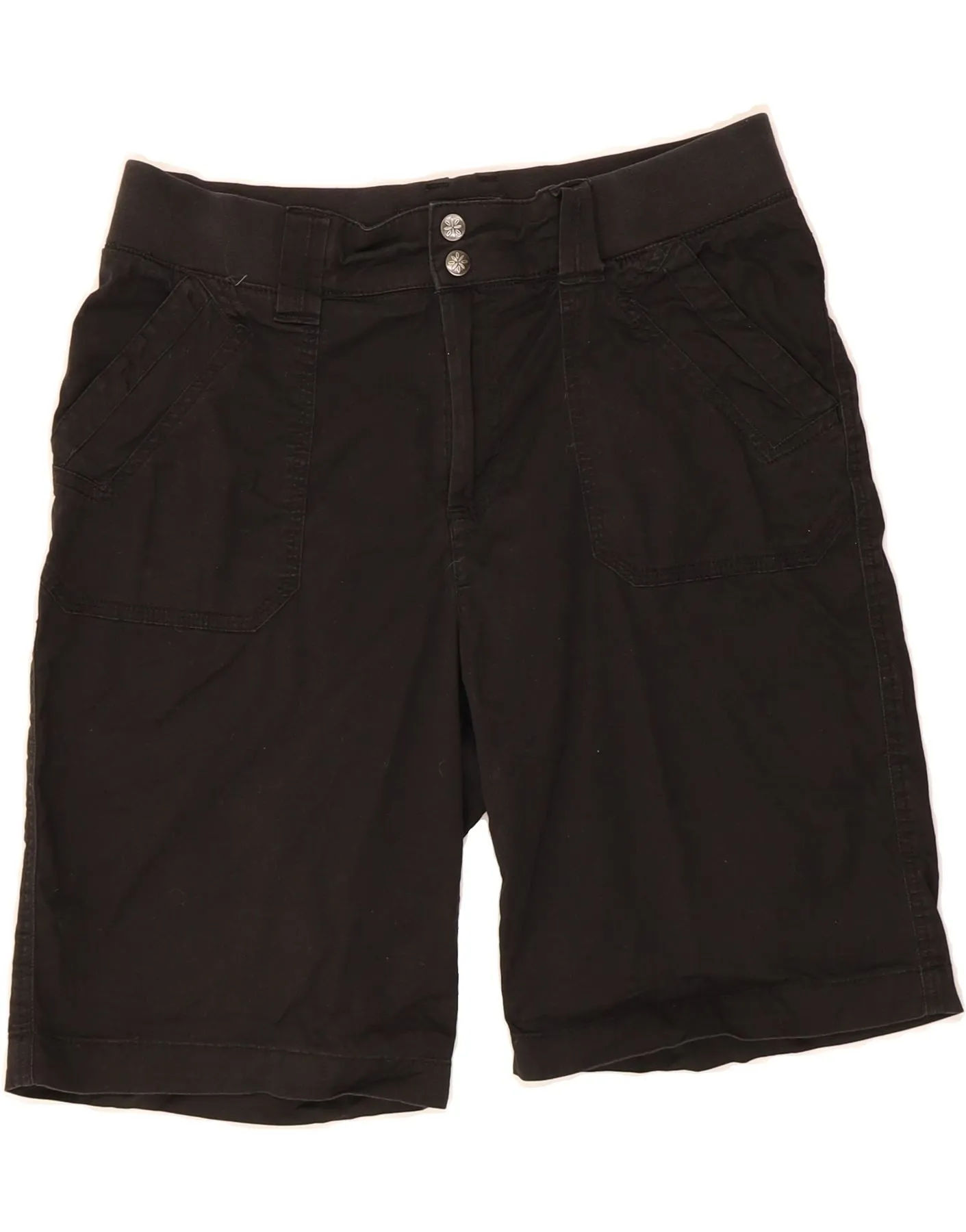 LEE Womens Casual Shorts US 10 Large W32  Black Cotton Versatile Style Budget - friendly