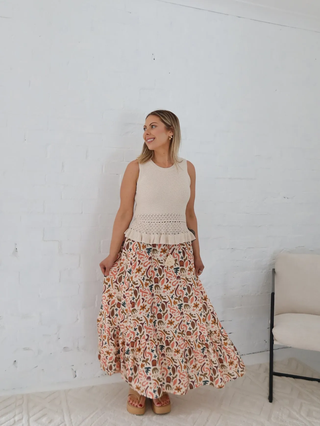 Skye Top- Beige mid - end