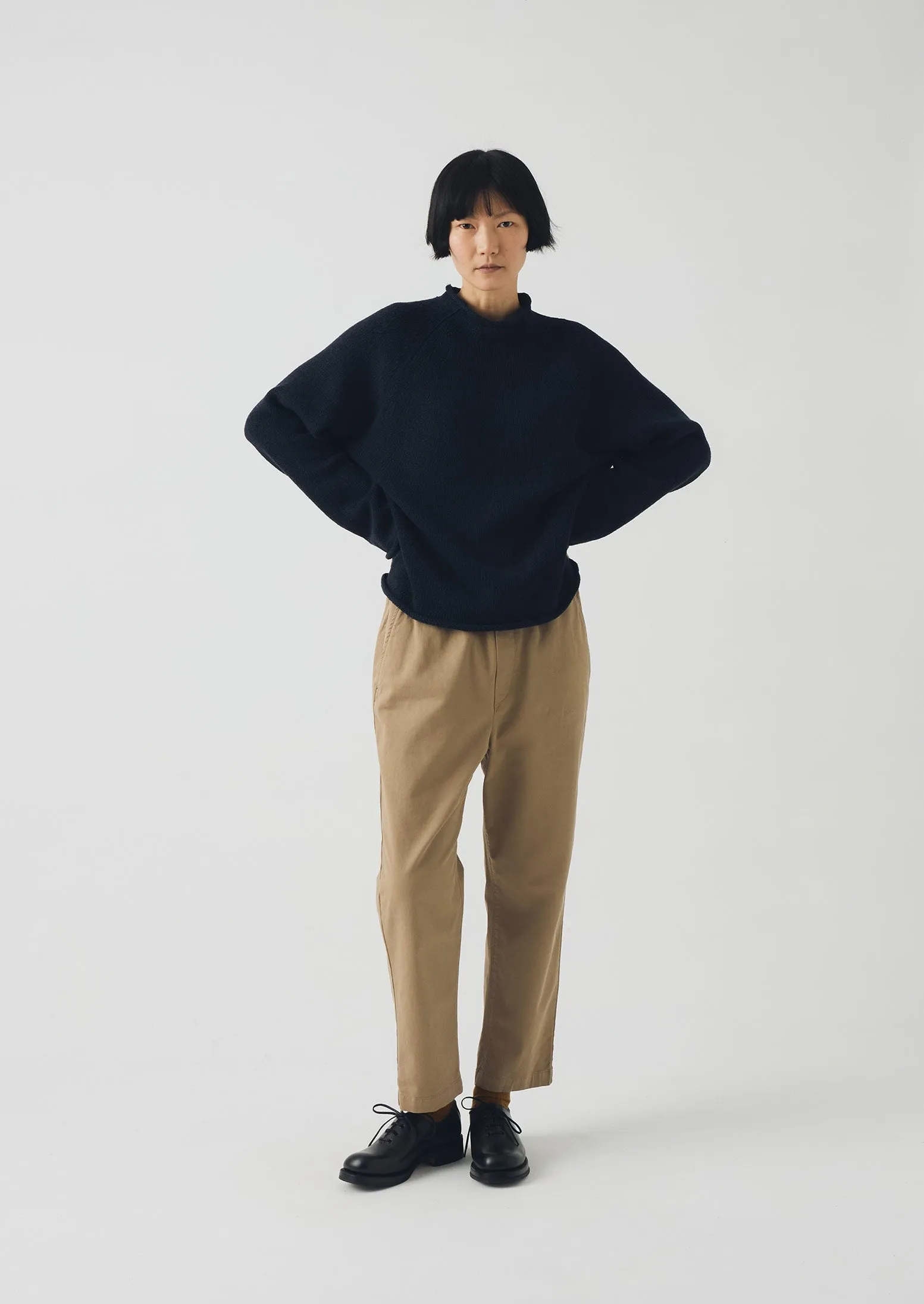 Water resistant coating Gabi Cotton Pull On Pants | Ash Brown
