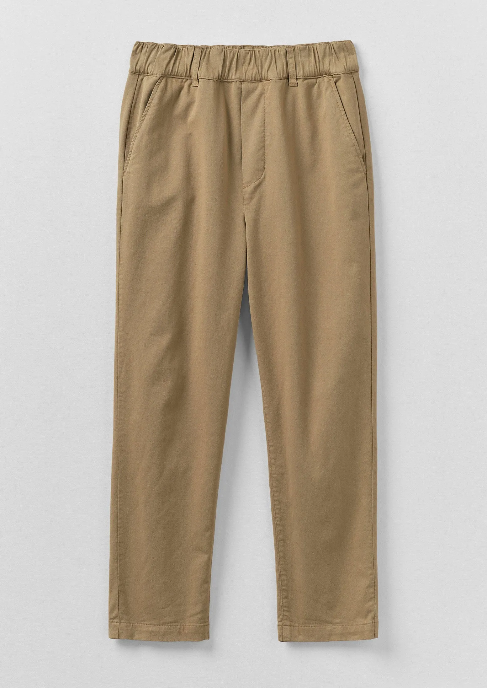 Compact Fit Stretch Support Fit Gabi Cotton Pull On Pants | Ash Brown