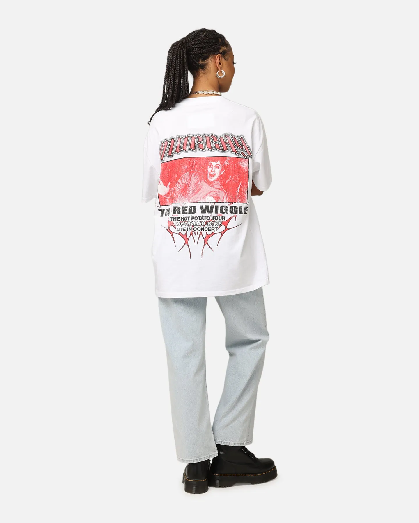 Weekend Outfit Goat Crew X The Wiggles Red Wiggle Heavy T-Shirt White