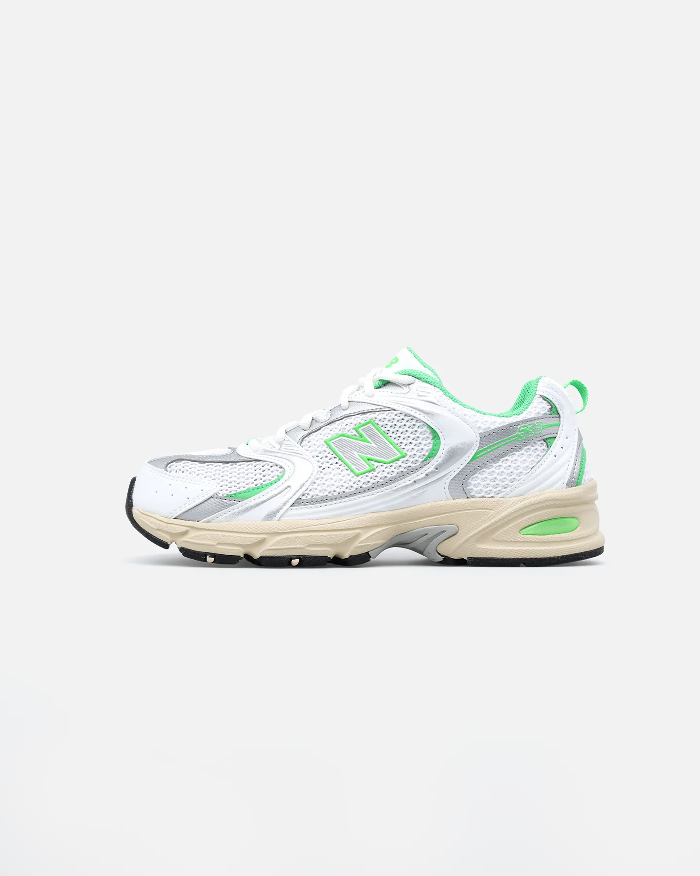 New Balance 530 White Ventilated Mesh Travel Enthusiasts Trail Ease
