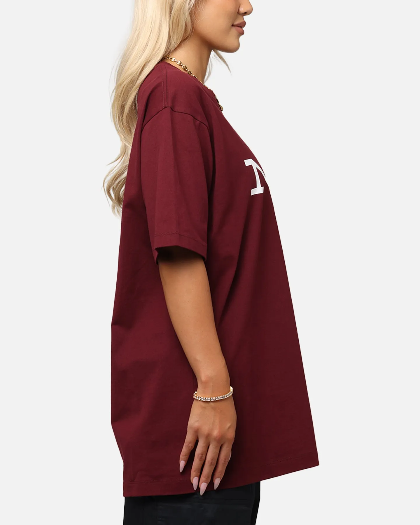 Tagless Neckline Classic Style Champion Rochester Graphic T-Shirt Red