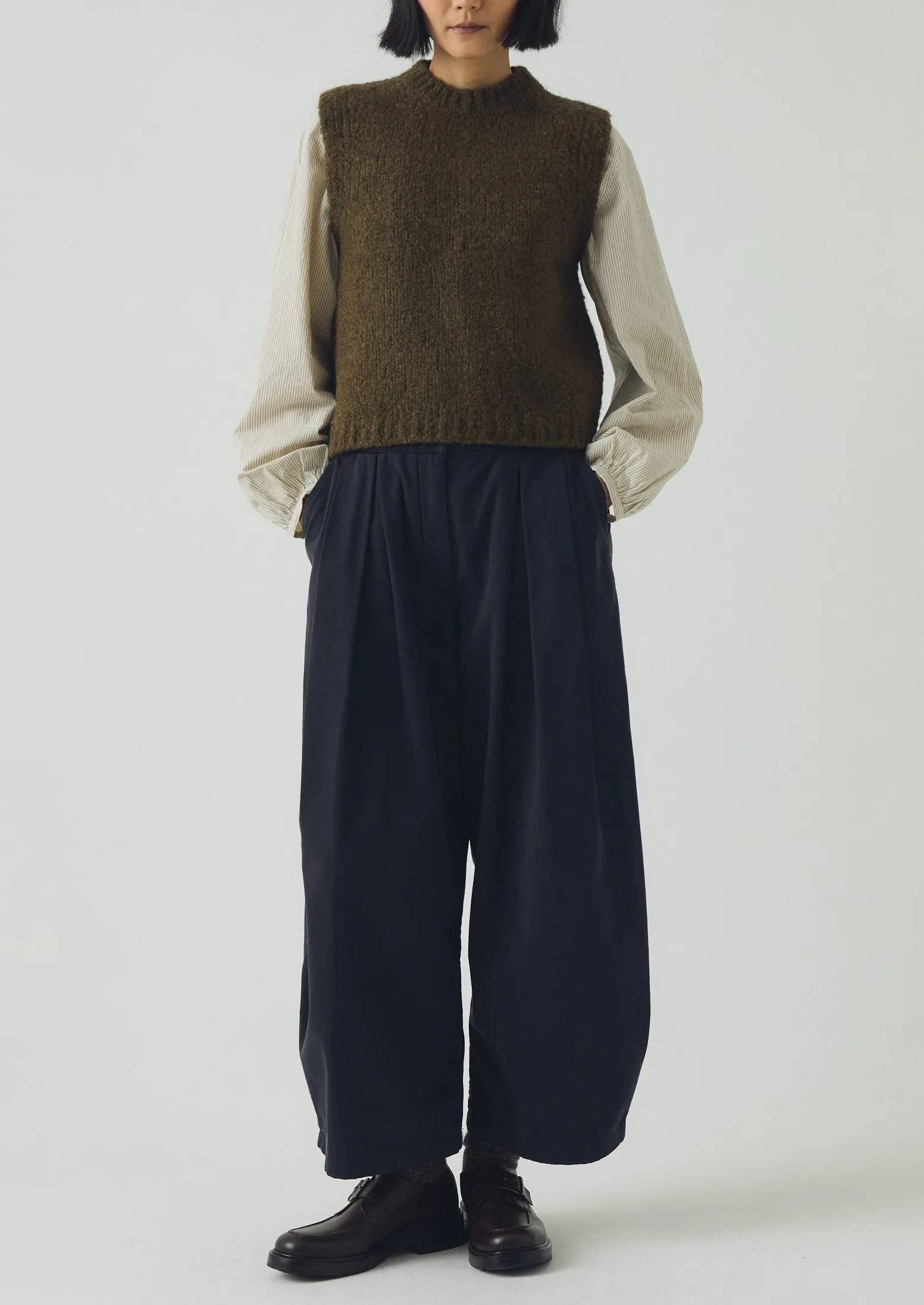 Seamless Technology Rugged Comfort Cotton Wide Leg Pants | Slate