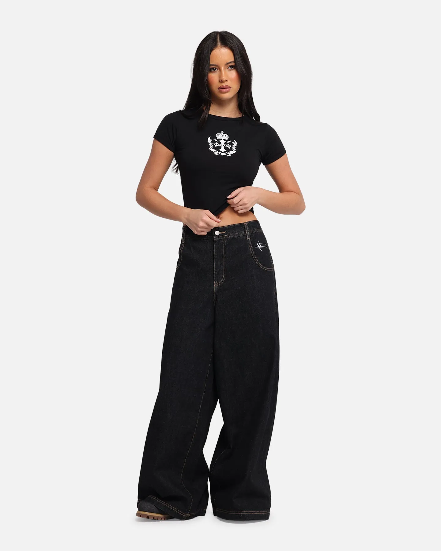 Loiter Women's Purity Baby T-Shirt Black Comfy Apparel