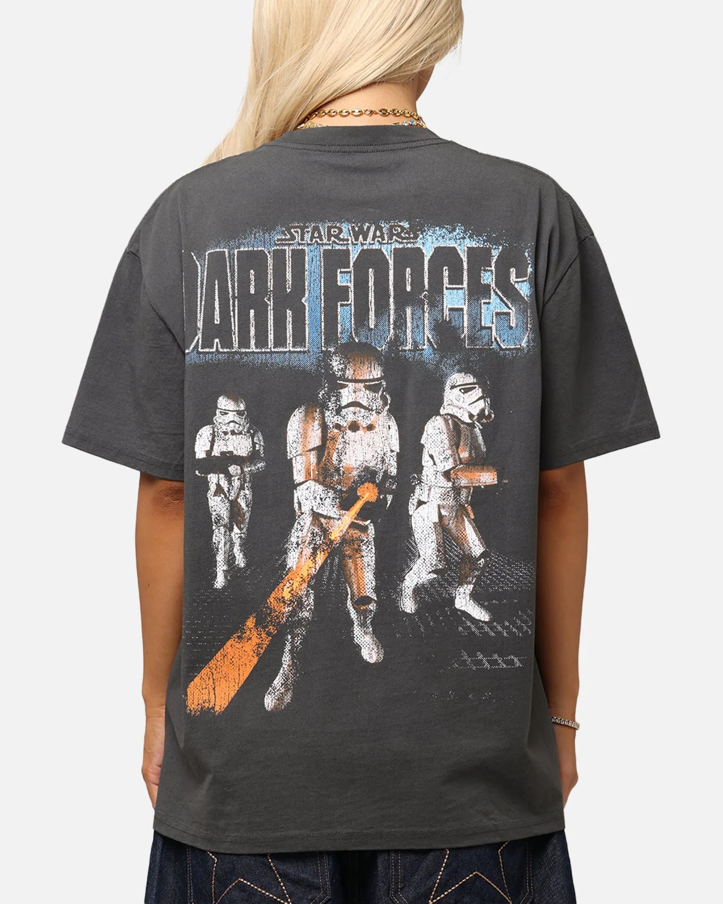 Comfortable And Versatile American Thrift Star Wars Battlefront Dark Forces Heavy T-Shirt Black Wash