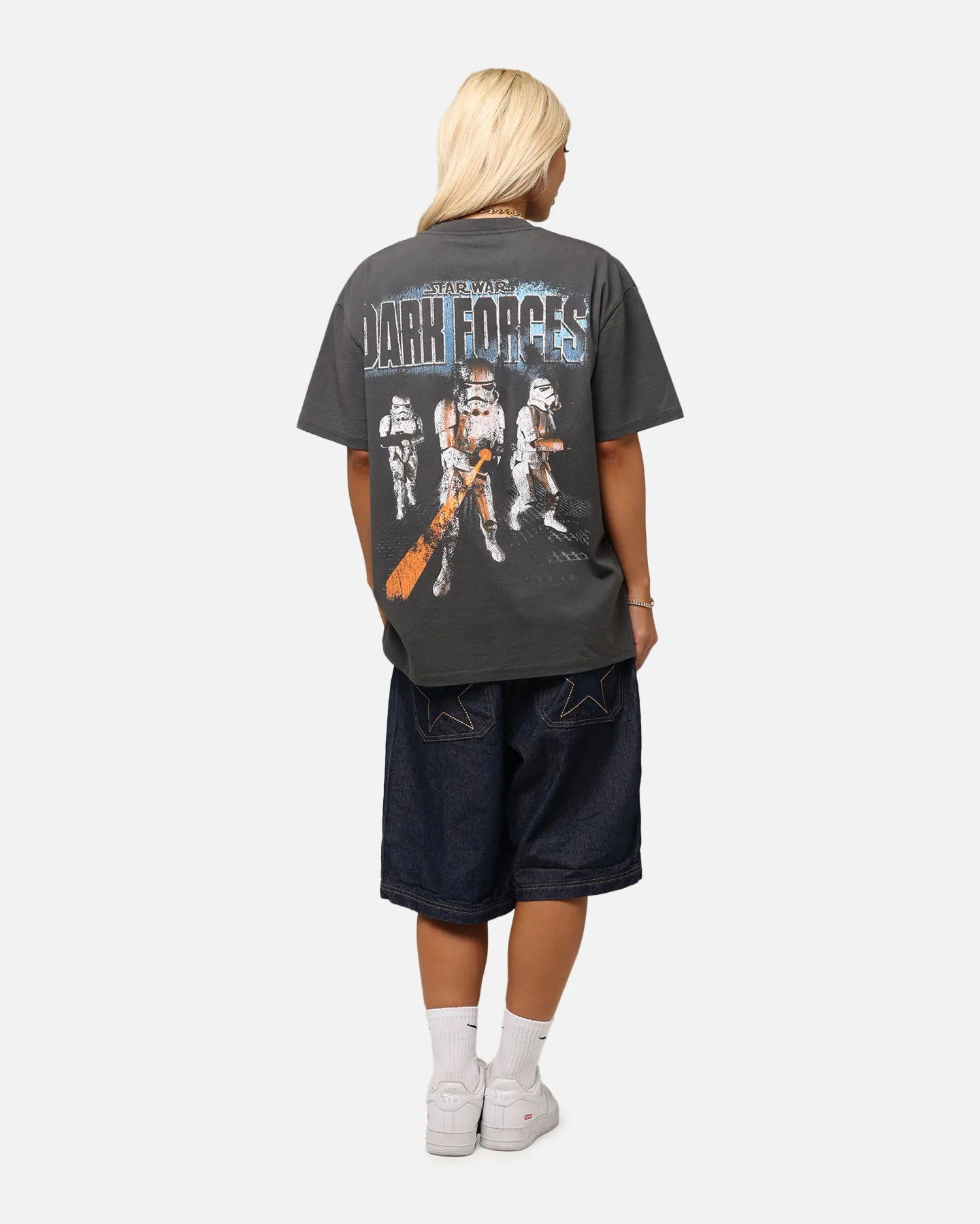 American Thrift Star Wars Battlefront Dark Forces Heavy T-Shirt Black Wash Flattering Fit