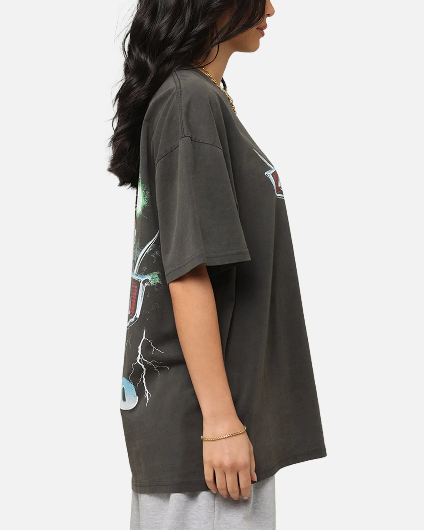 Goat Crew Disney And Pixar Cars Wingo Heavy T-Shirt Black Wash Sporty essentials Garment Dyed Finish