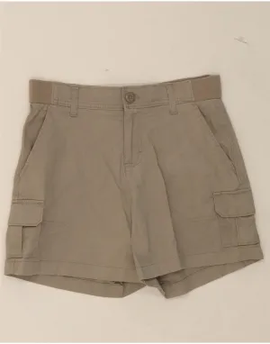 LEE Womens Cargo Shorts W30 Medium Grey Organic Cotton Outdoor Fit