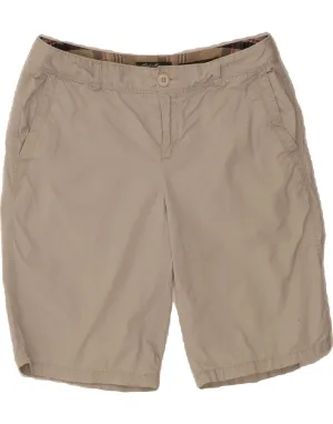 stain - resistant EDDIE BAUER Womens Mercer Fit Chino Shorts US 8 Medium W30  Grey Cotton