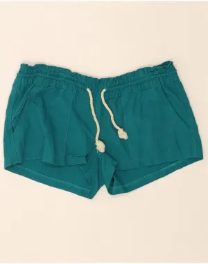 Breezy Layer Relaxed Waistband ROXY Womens Low Waist Hot Pants US 14 XL W38  Green Linen