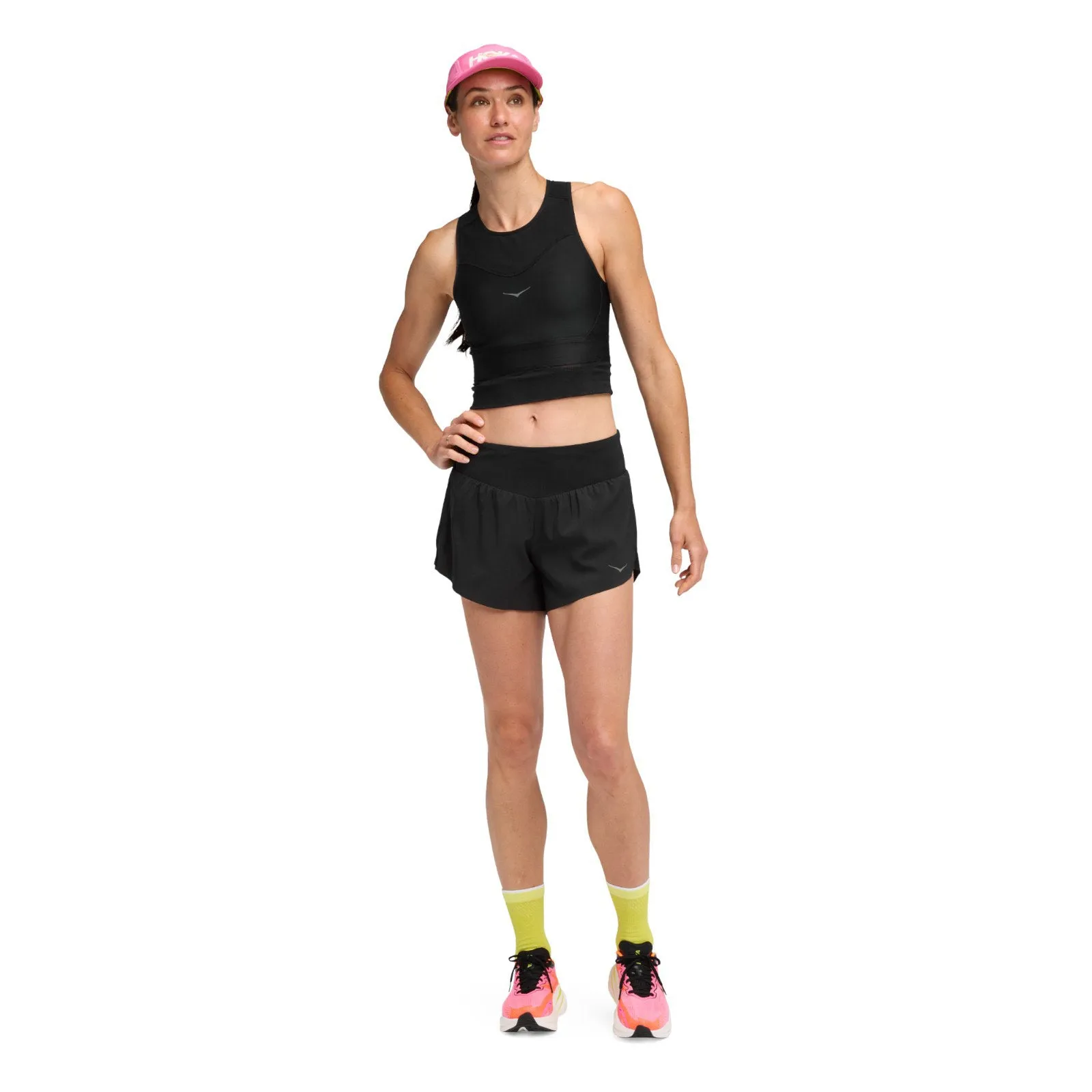 Hoka Glide 4'' Womens Short Effortless Motion Reflective Safety Details