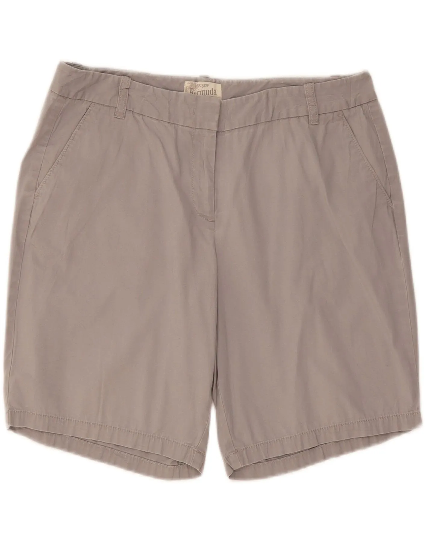 J. CREW Womens Chino Shorts W32 Large   Grey sophisticated appearance