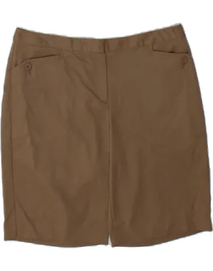 IZOD Womens Casual Shorts US 12 Large W36  Brown denim material