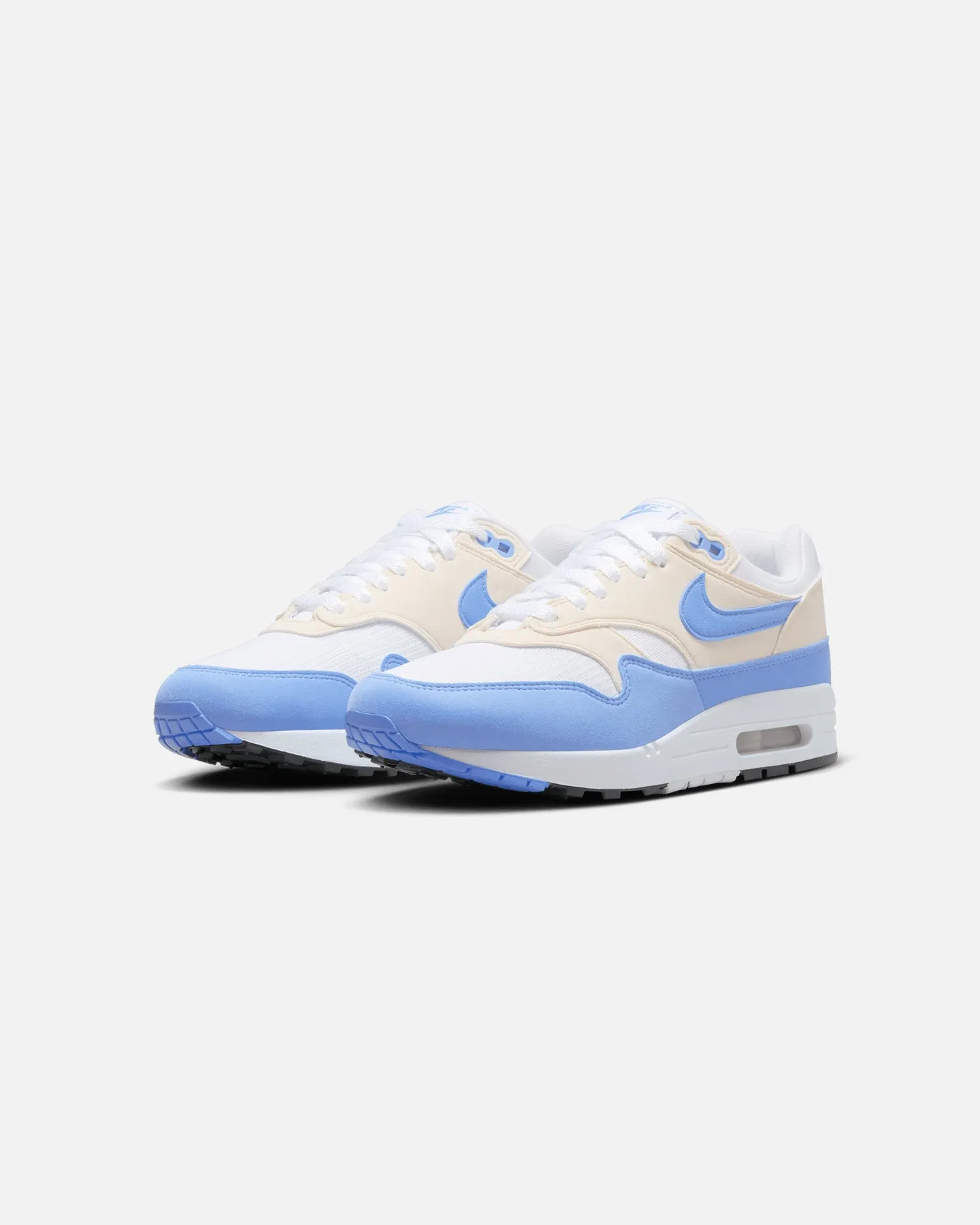 Walking Nike Women's Air Max 1 White/Royal Pulse-Phantom Black