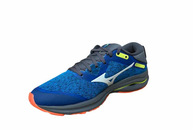 Durable Abrasion Zones Mizuno scarpa da corsa da uomo Wave Rider TT J1GC203224 blu arancio