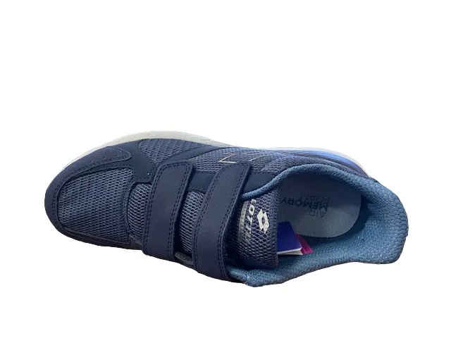 Lotto scarpa da ginnastica da uomo con velcro Speedride 601 XIII S 219221 16C blu-grigio Lace   Up