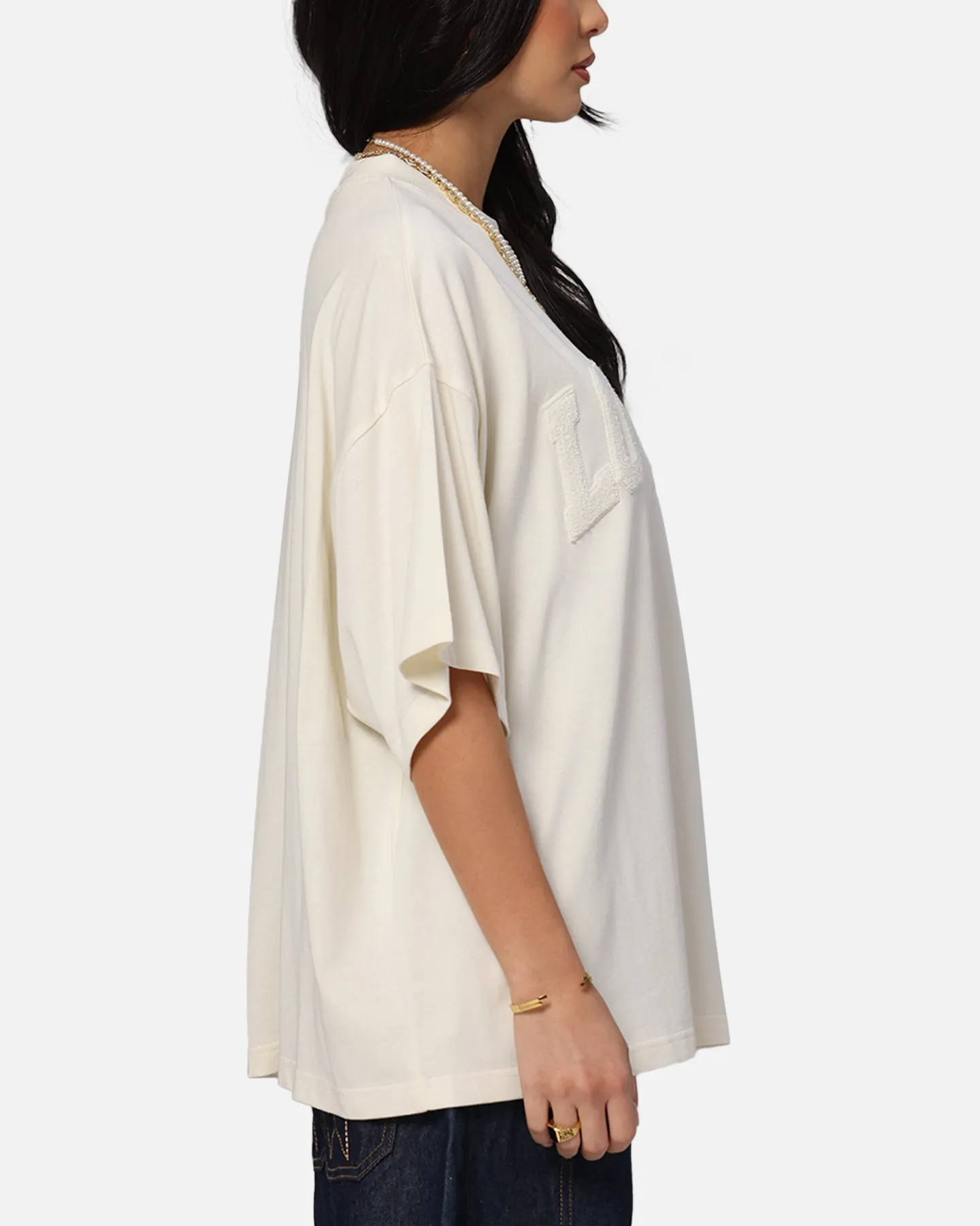 Loiter Arch Premium Boxy T-Shirt Off White EasyCareFinish